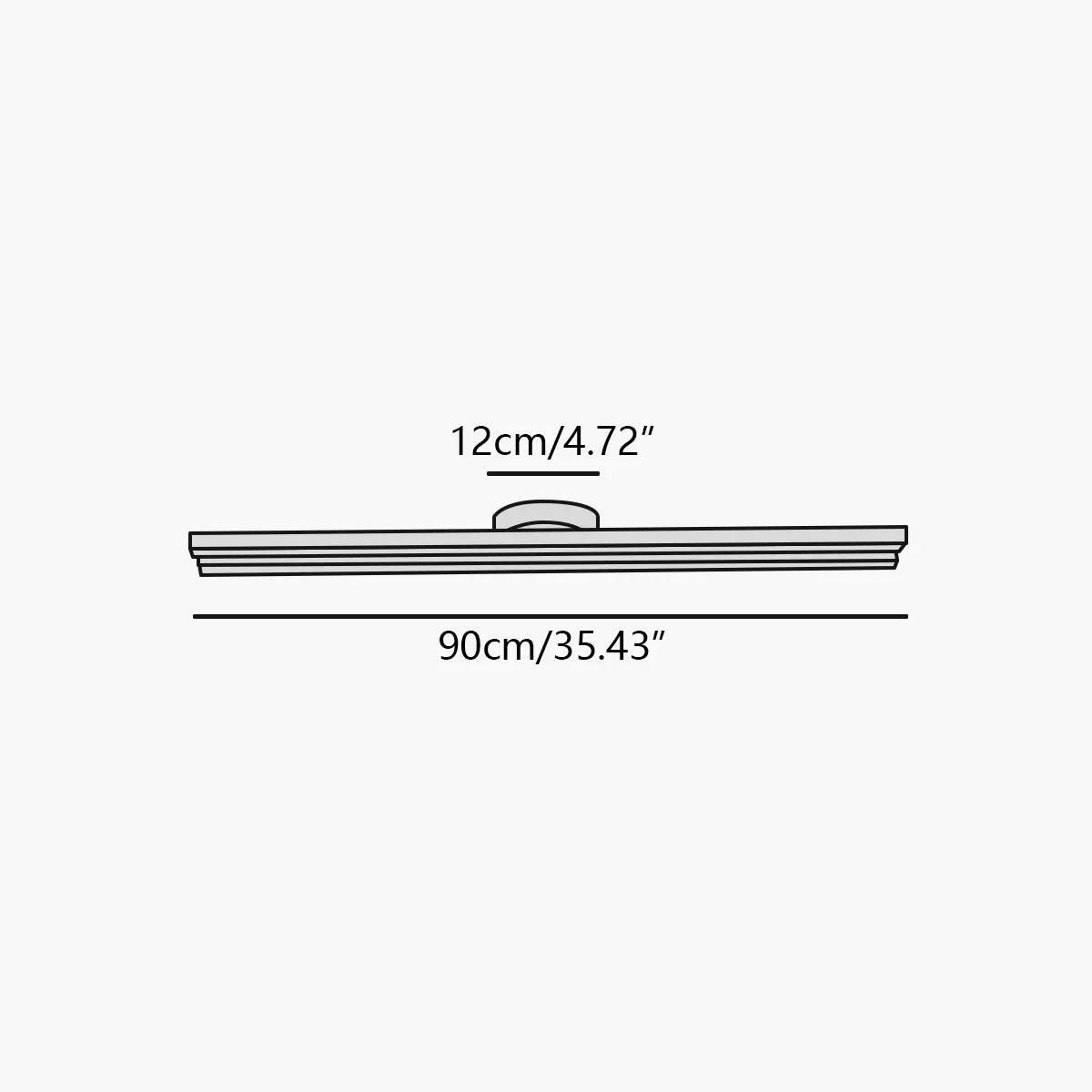 Antizer Simple Linear Ceiling Light for Living Room