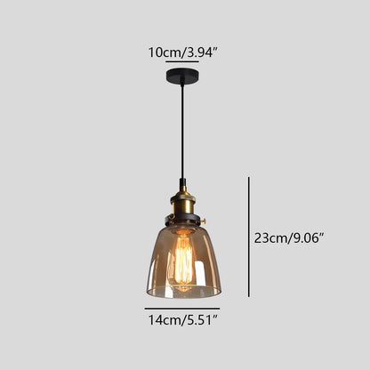 Antizer Mabel Glass Pendant Light for Kitchen Island