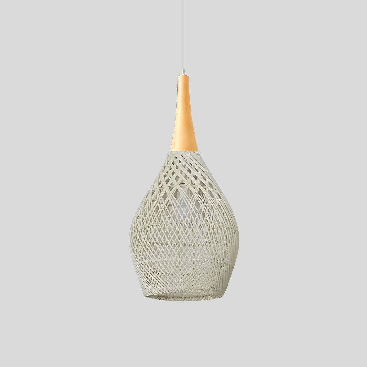 Antizer Rattan Lantern Pendant Light for Dining Room