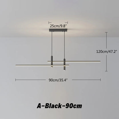 Antizer Modern Minimalist Linear LED Pendant Light