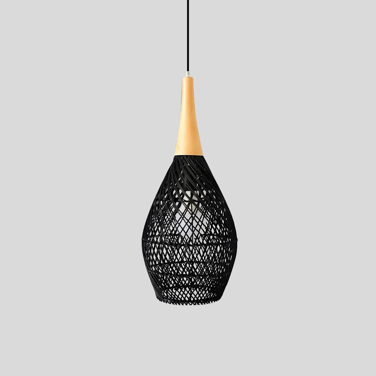 Antizer Rattan Lantern Pendant Light for Dining Room