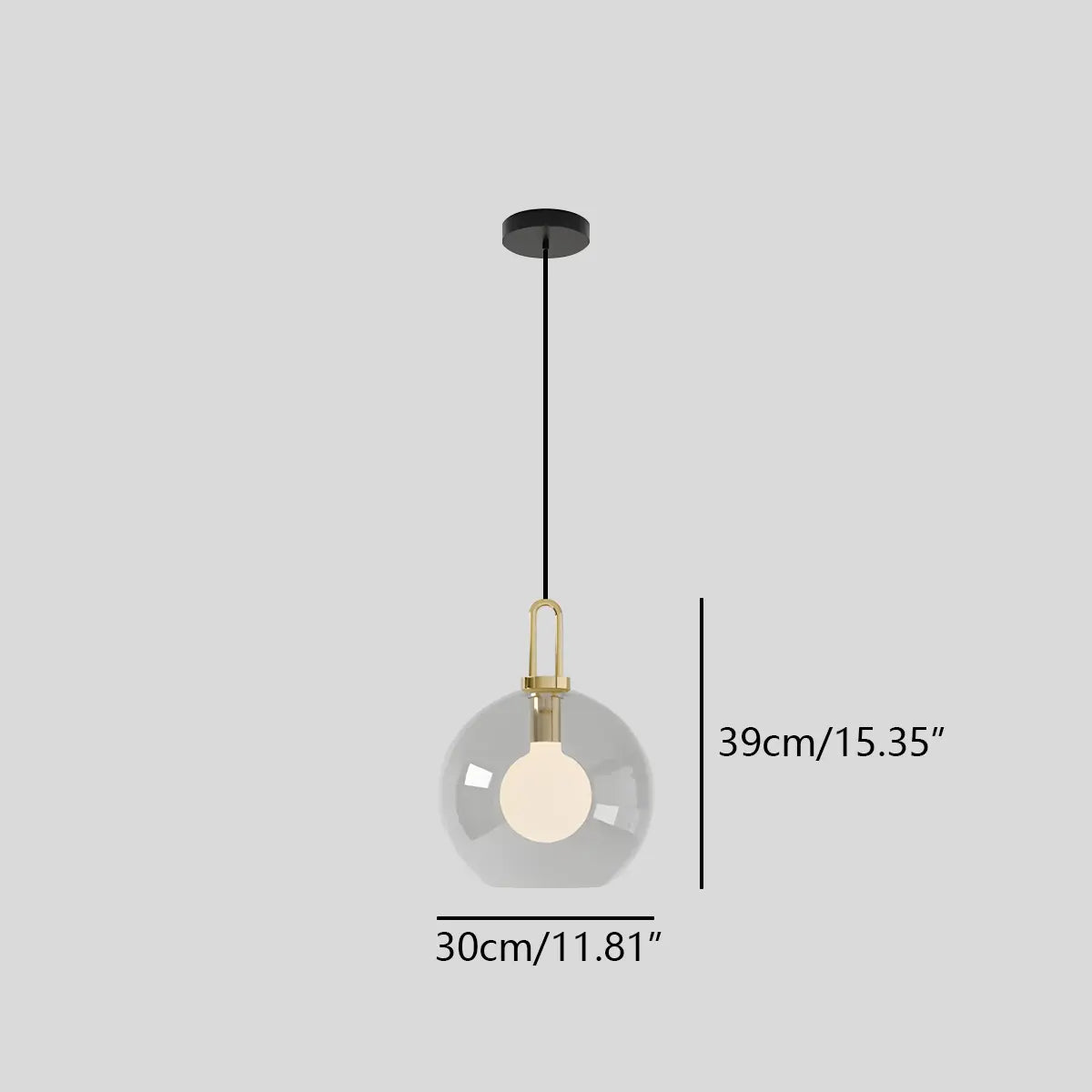 Antizer Kanani Frosted Glass Pendant Light for Kitchen