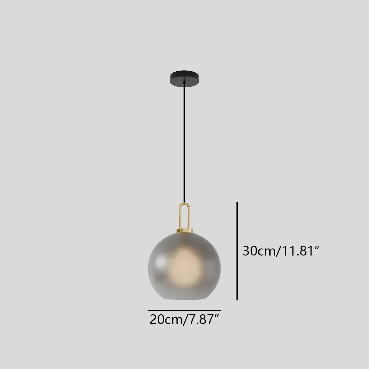 Antizer Kanani Frosted Glass Pendant Light for Kitchen