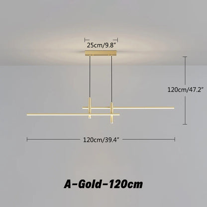 Antizer Modern Minimalist Linear LED Pendant Light