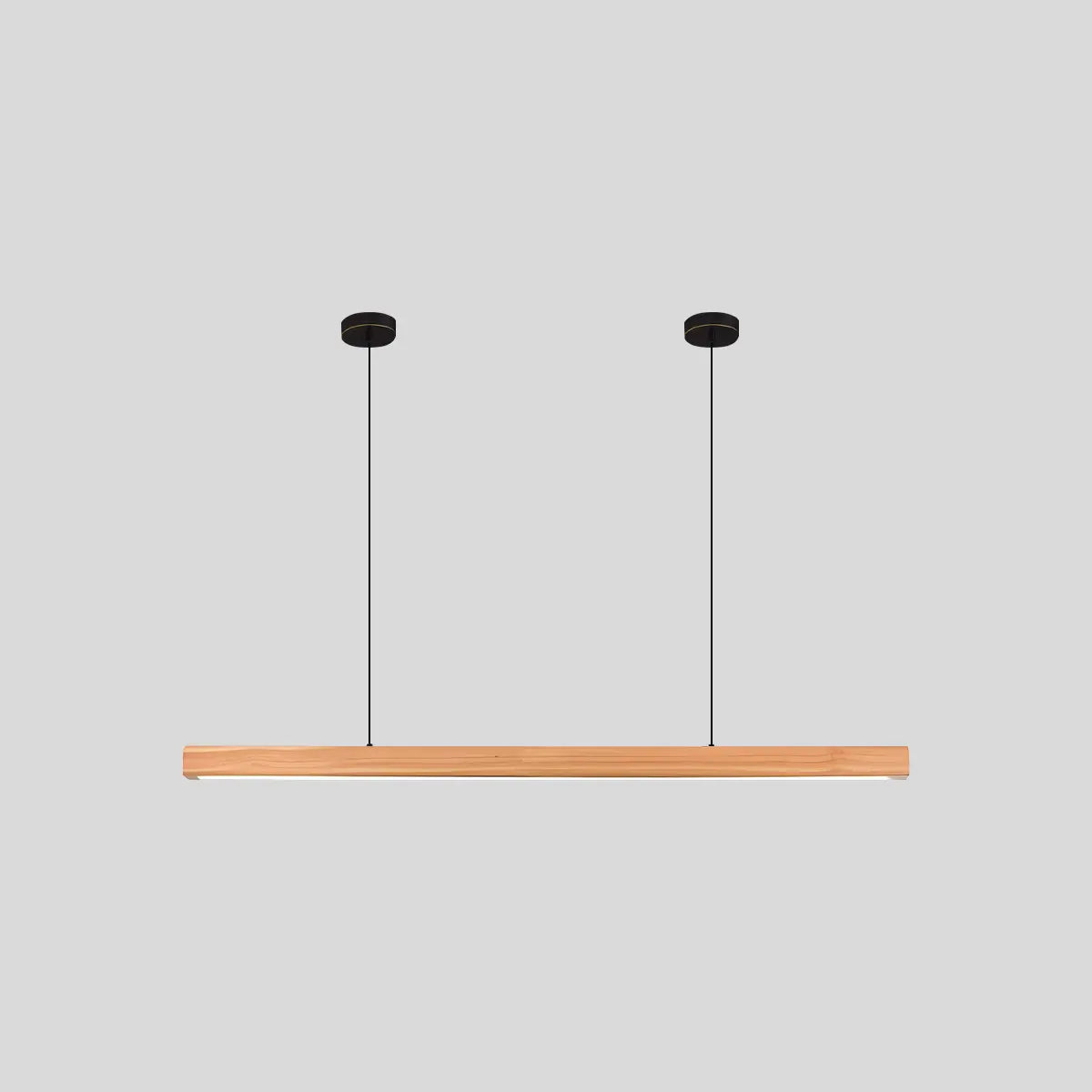 Antizer Fulbert Linear Wooden Pendant Light for Kitchen