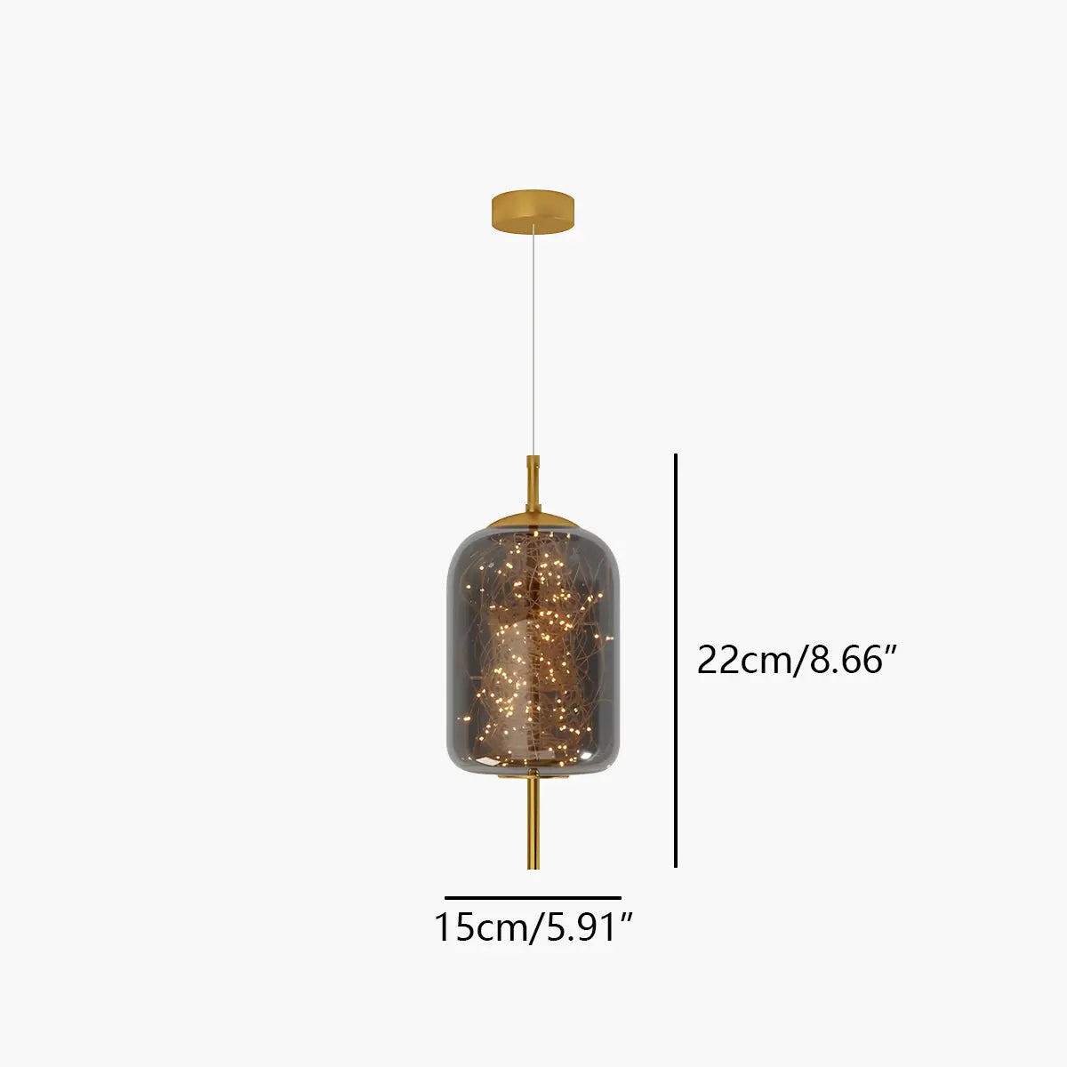Antizer Twirl Modern Pendant Light for Bedroom