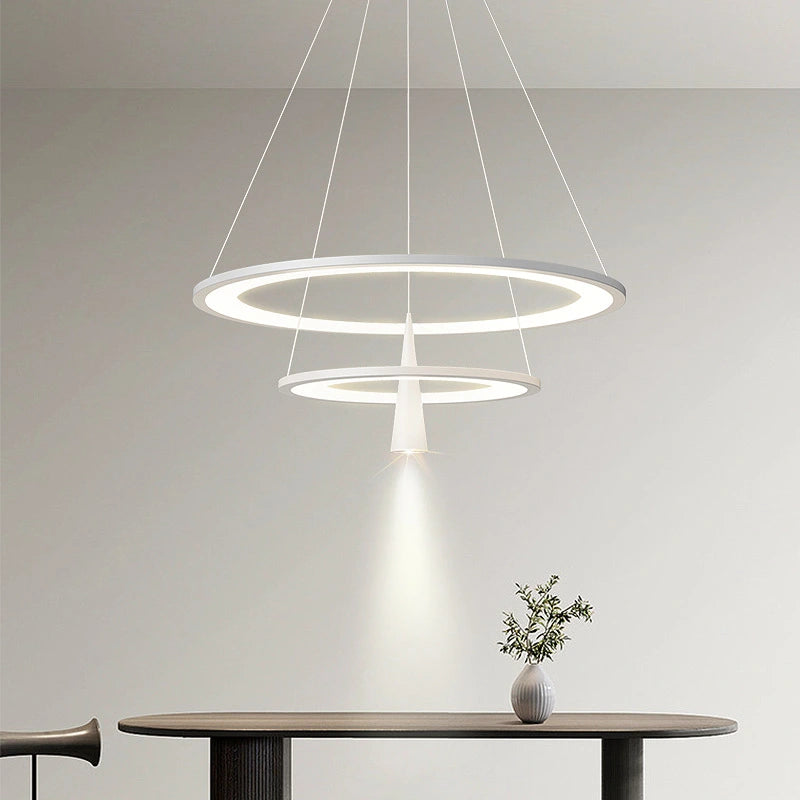 Acrylic Double Layer Pendant Light for Living Room