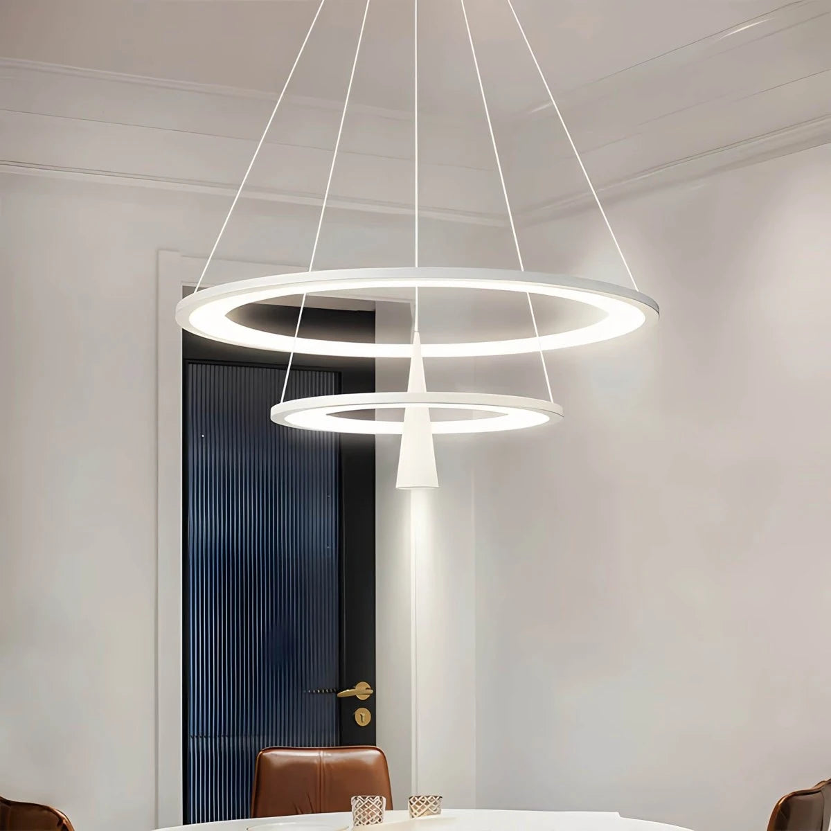 Acrylic Double Layer Pendant Light for Living Room