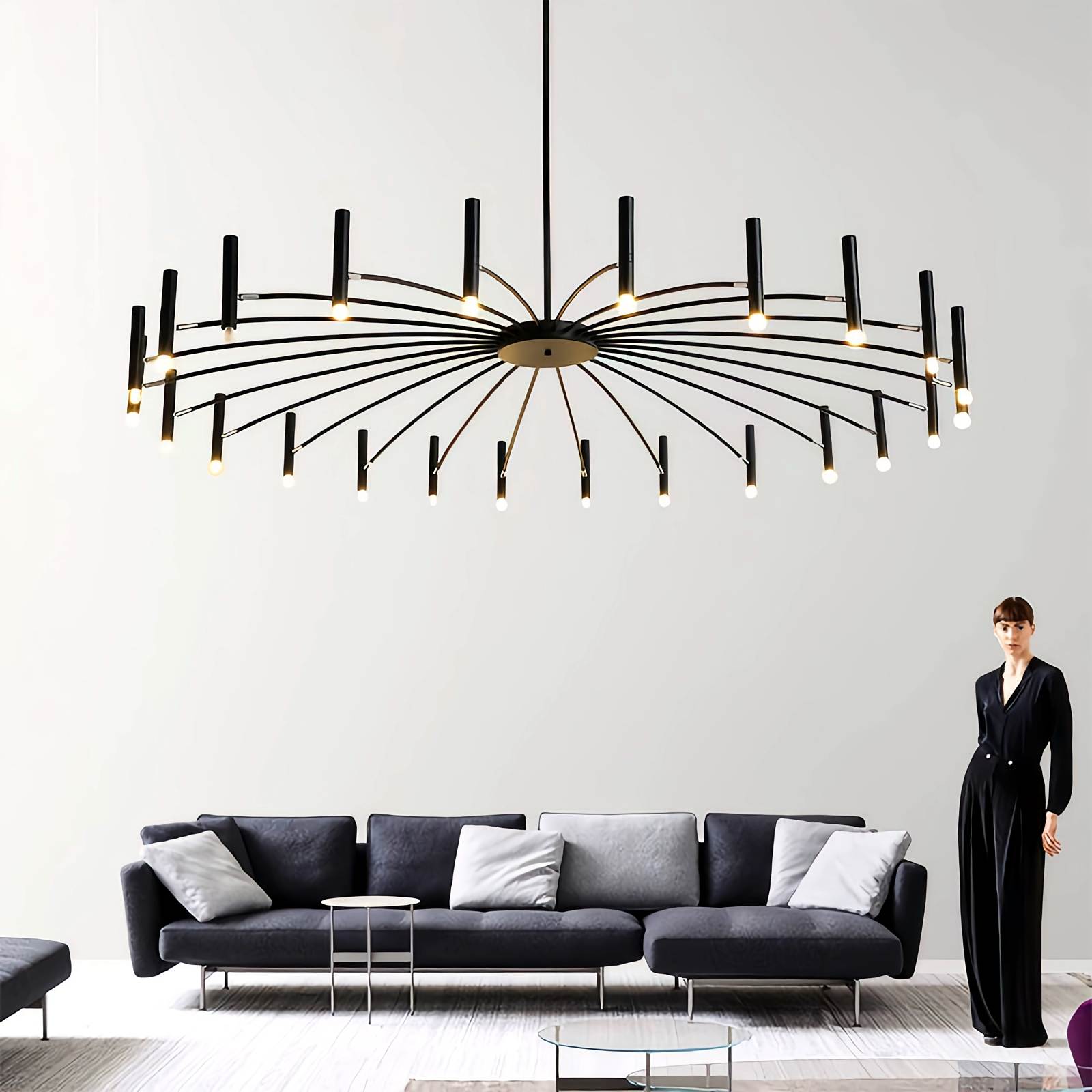 Adjustable Candelabra Chandelier