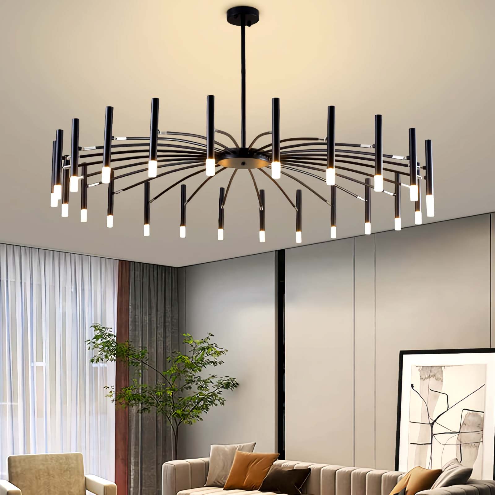 Adjustable Candelabra Chandelier