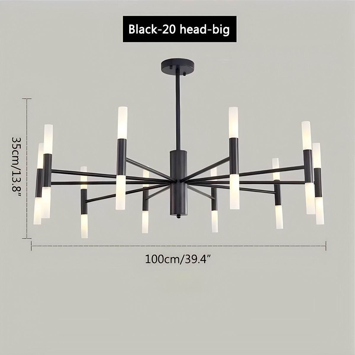 Adjustable Round Tube Chandelier