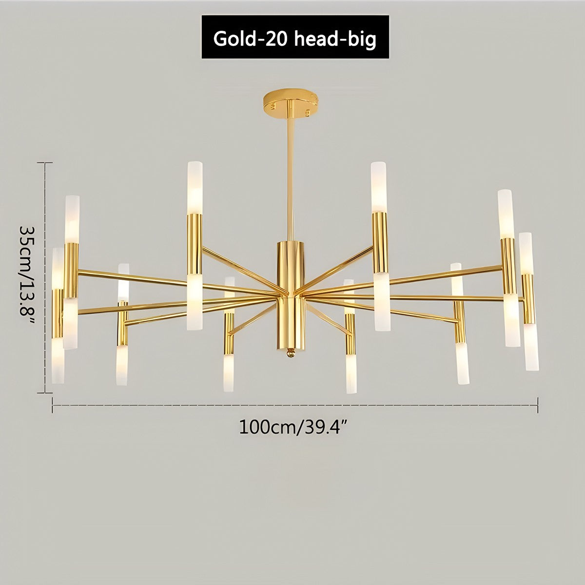 Adjustable Round Tube Chandelier