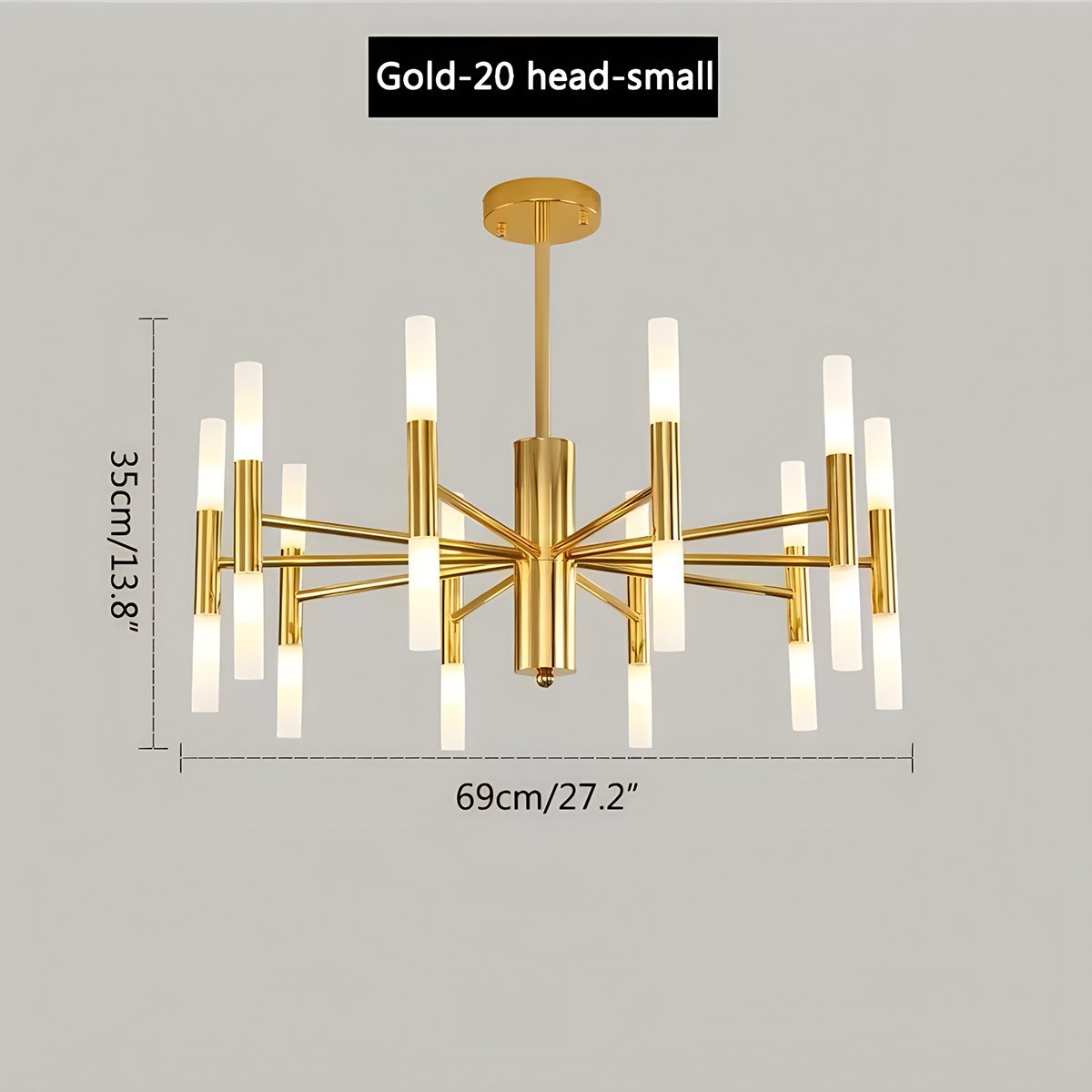 Adjustable Round Tube Chandelier