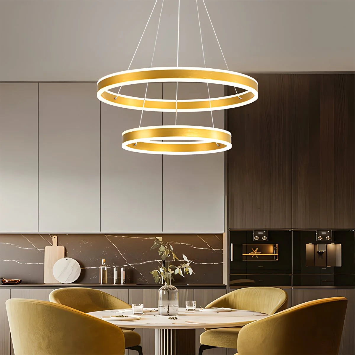 Circle Layered Living Room Chandelier