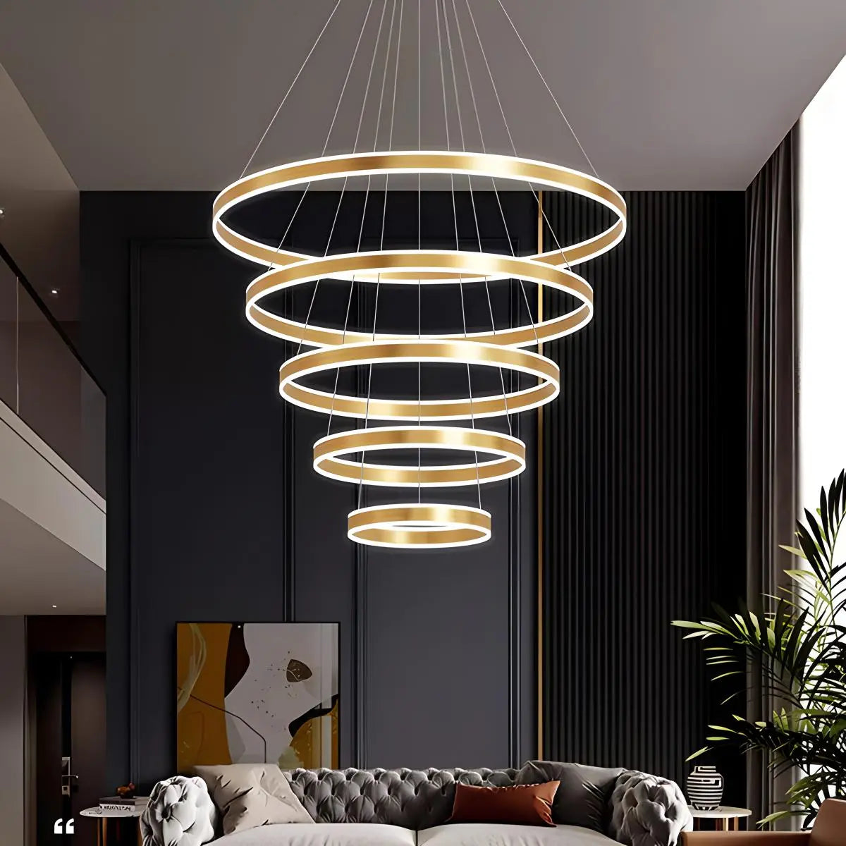 Circle Layered Living Room Chandelier