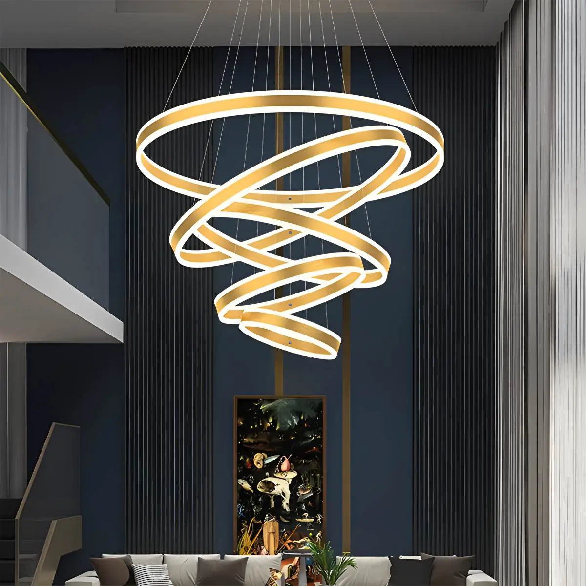 Circle Layered Living Room Chandelier