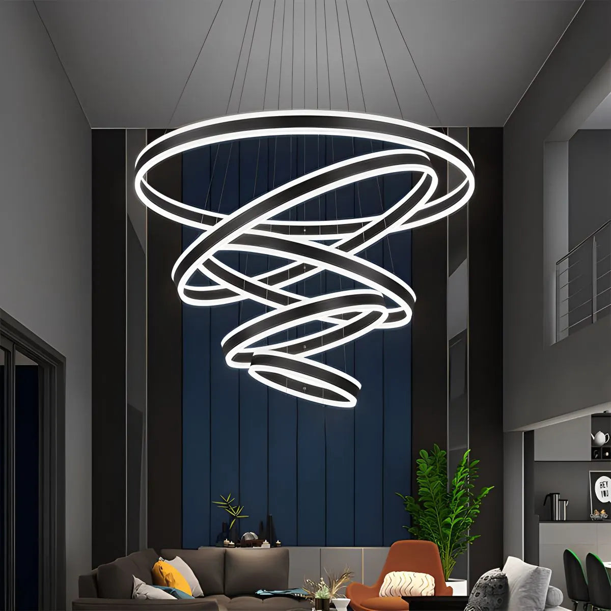 Circle Layered Living Room Chandelier