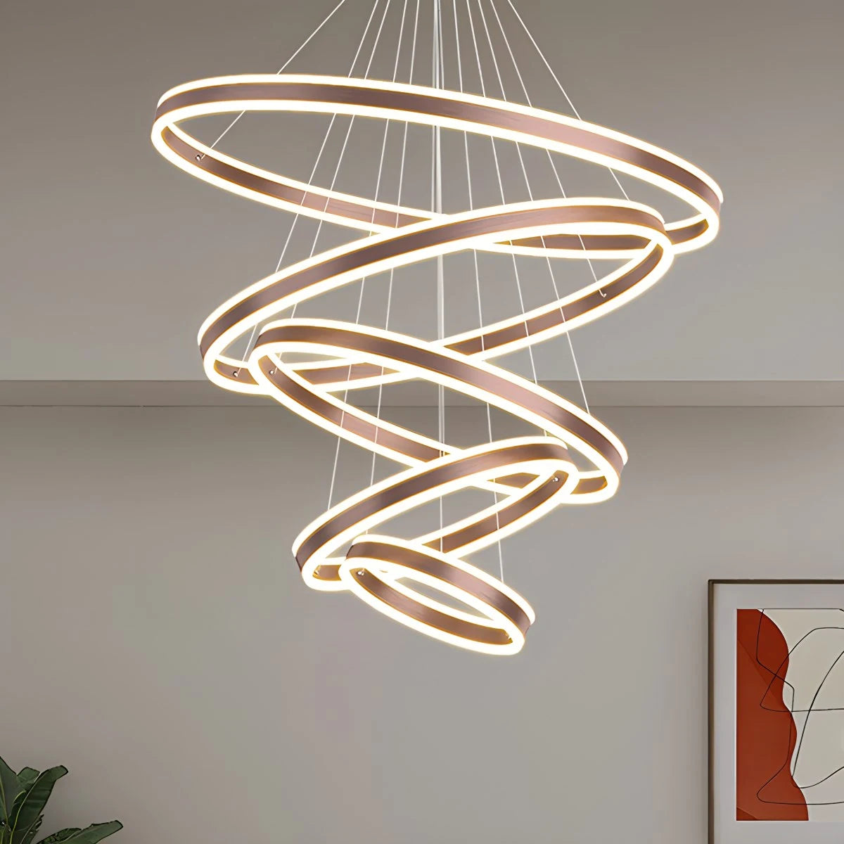 Circle Layered Living Room Chandelier