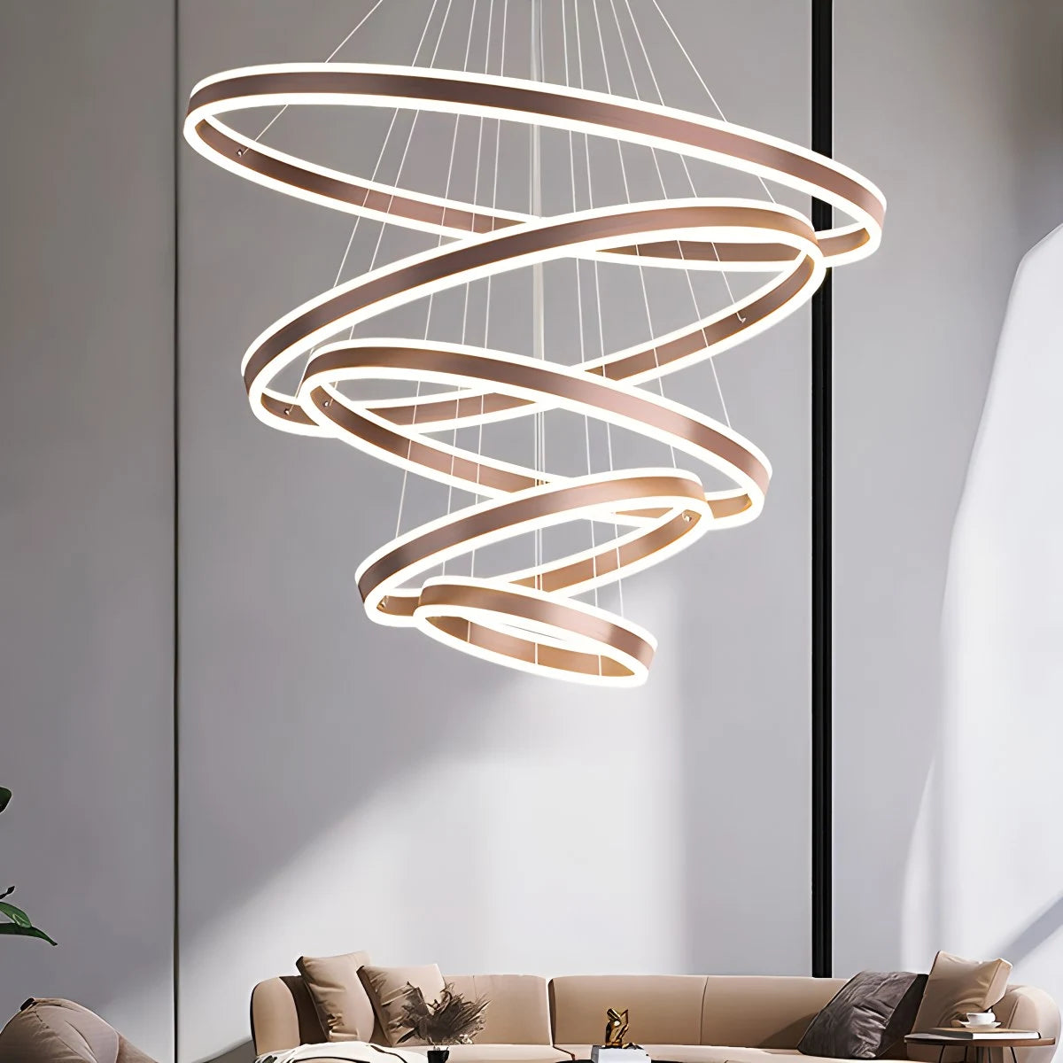 Circle Layered Living Room Chandelier