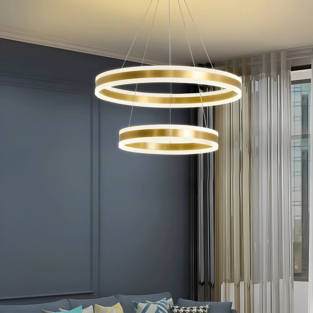 Circle Layered Living Room Chandelier