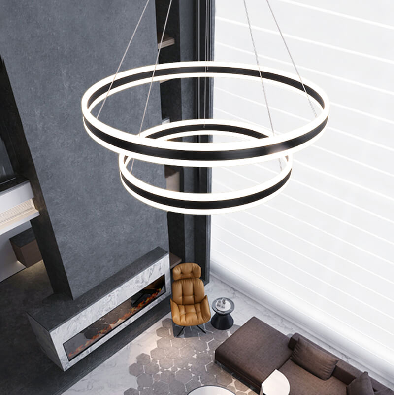 Circle Layered Living Room Chandelier