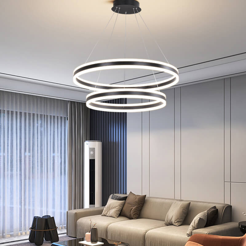 Circle Layered Living Room Chandelier