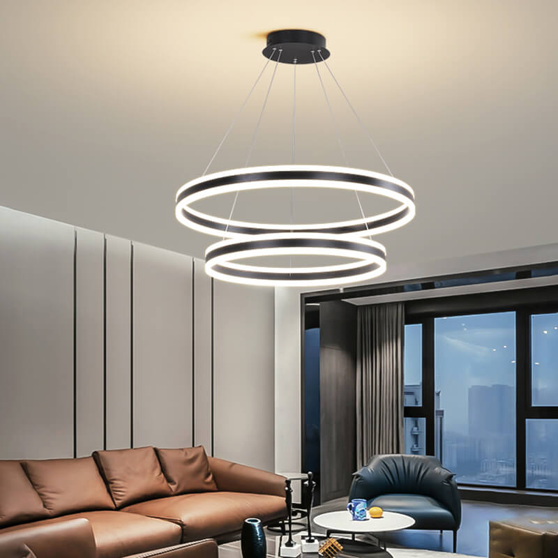 Circle Layered Living Room Chandelier