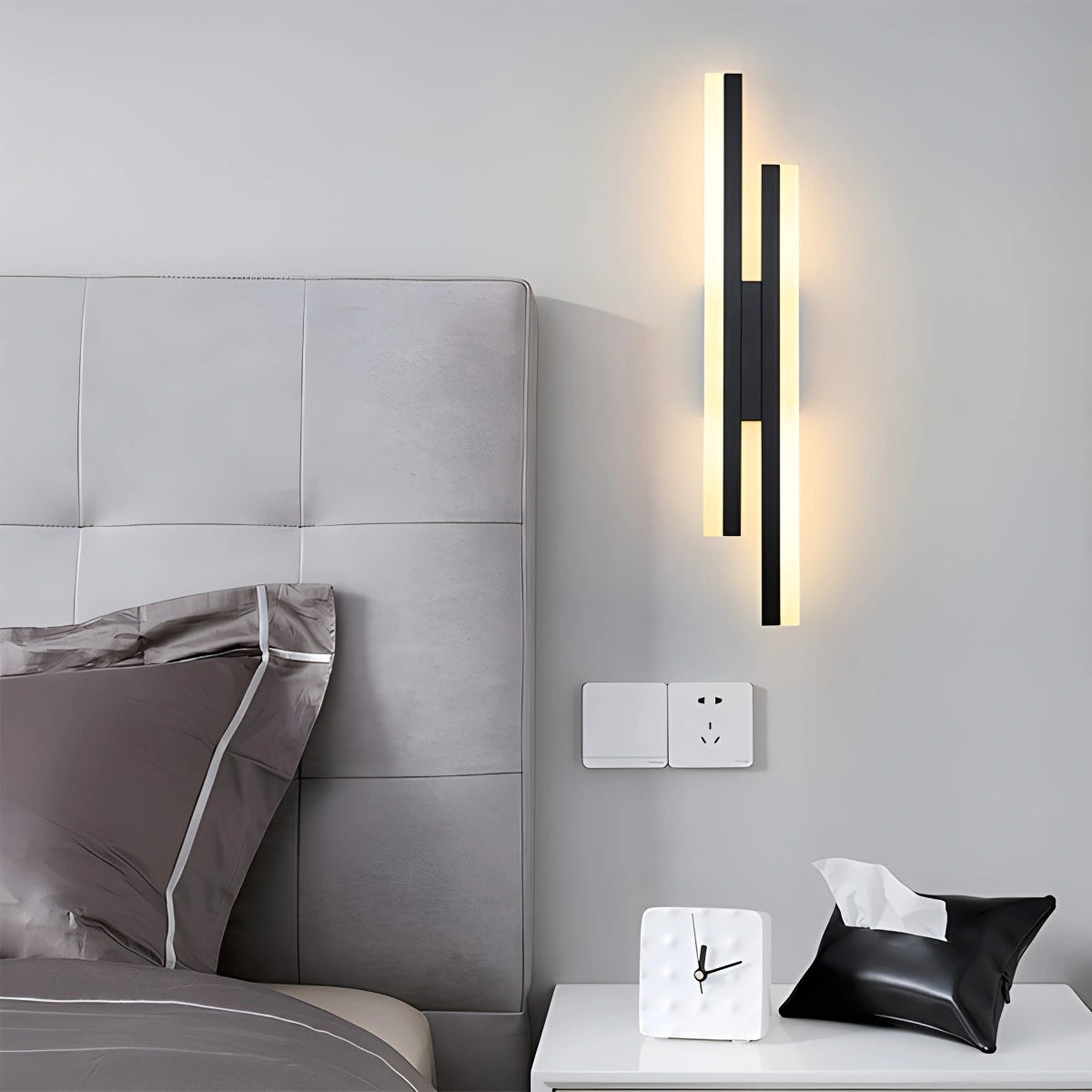 Antier Alana Minimalist H-Shaped Wall Lamp