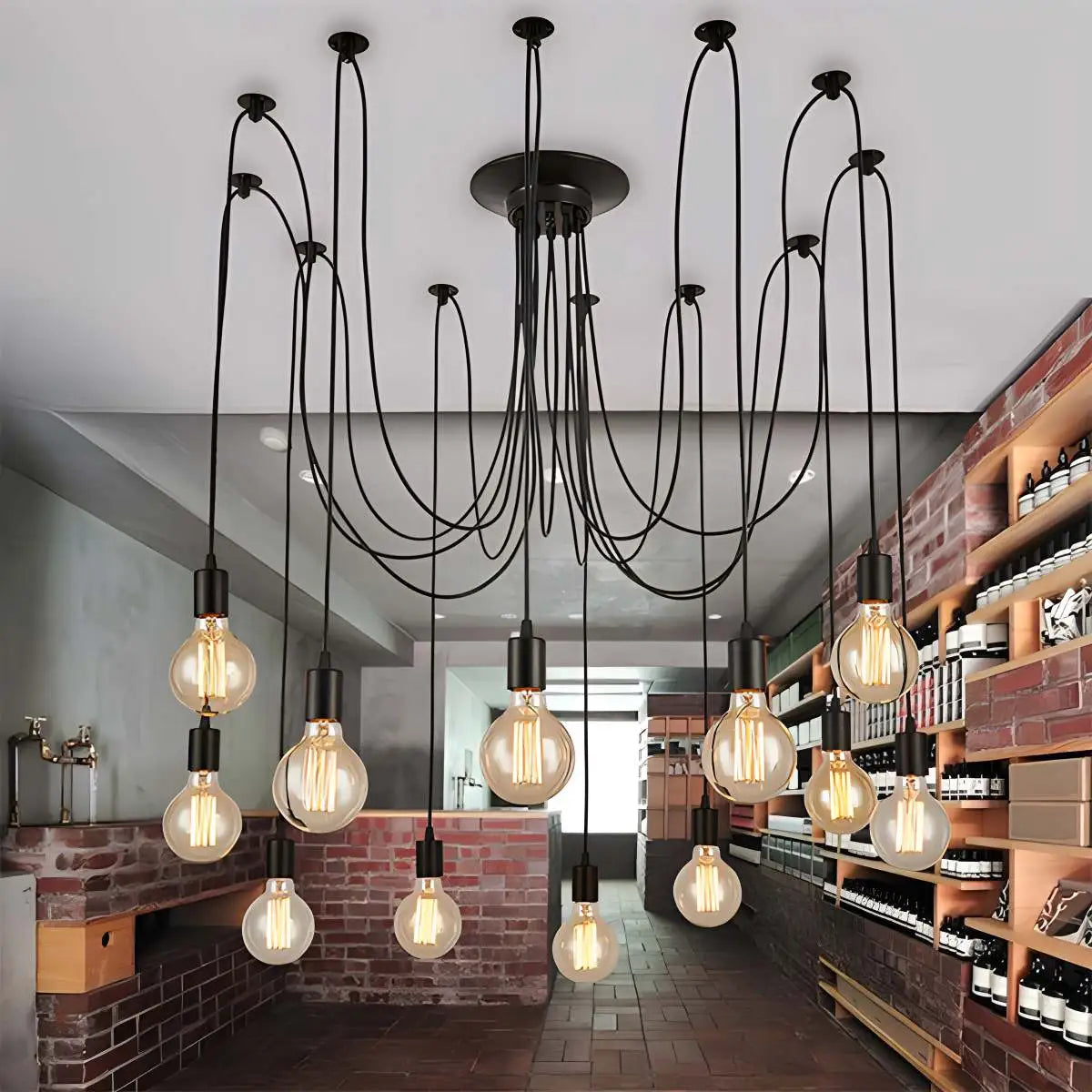 Antizer Alfie Vintage Multiple Light Bulbs Chandelier