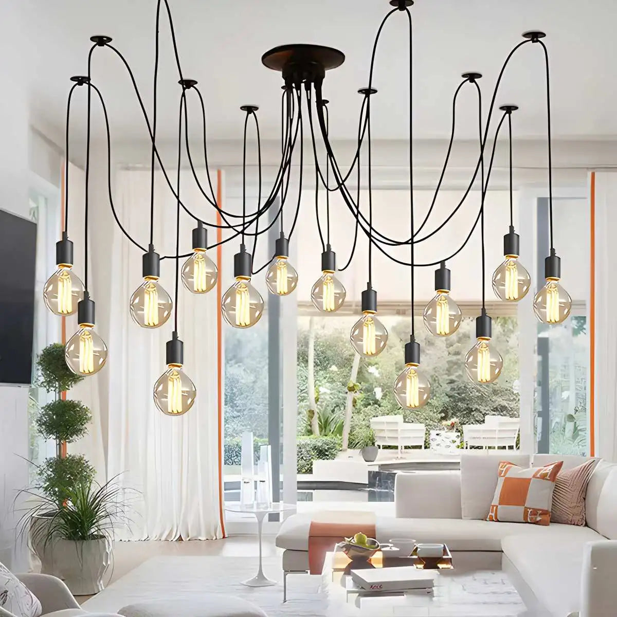 Antizer Alfie Vintage Multiple Light Bulbs Chandelier
