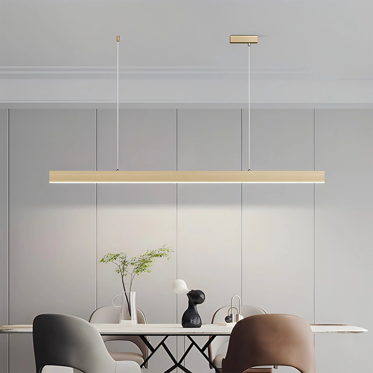 Antizer All Copper Minimalist Chandelier for Dining & Living Rooms
