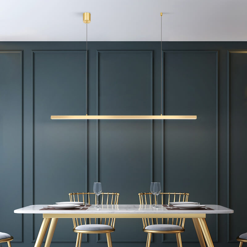 All Copper Minimalist Chandelier