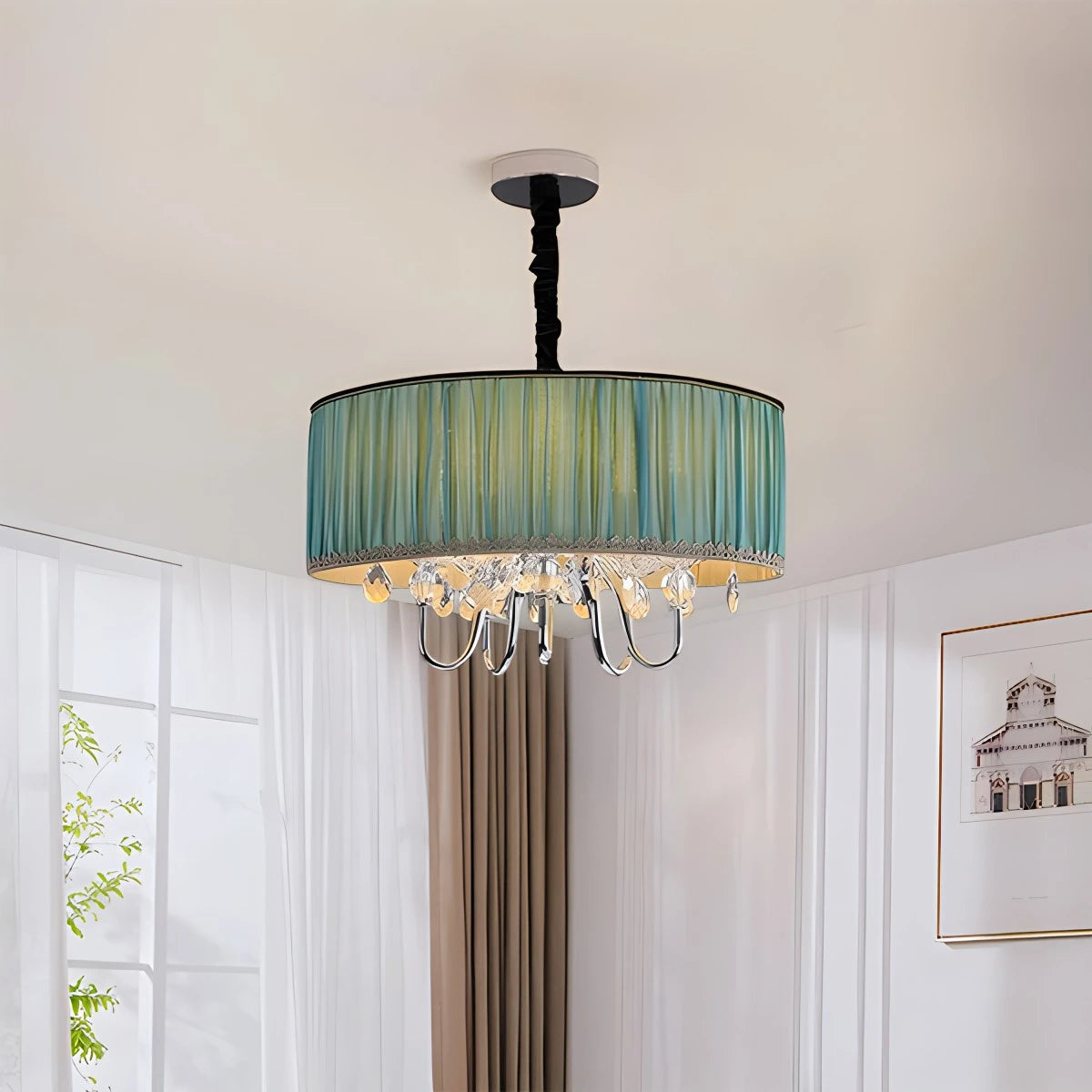 Antizer Alloy Luxury Crystal  Pendant Light for Living Room