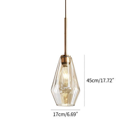 Antizer Hailie Clear Glass Pendant Light for Kitchen