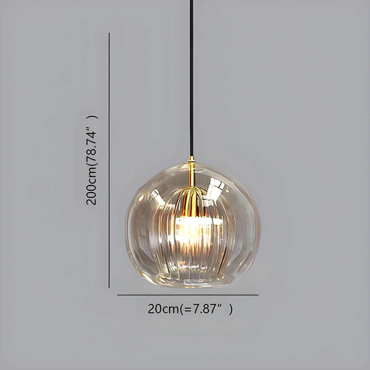 Antizer Nordic Glass Globe Pendant Light for Modern Interiors