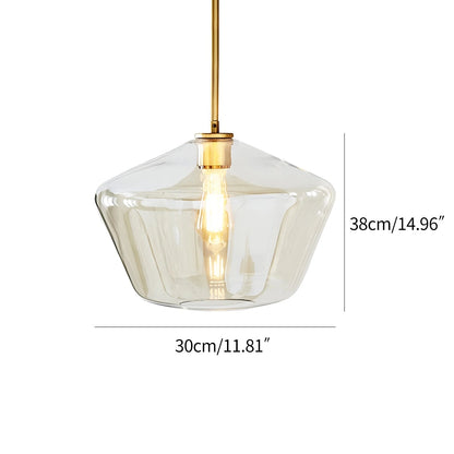 Antizer Hailie Clear Glass Pendant Light for Kitchen