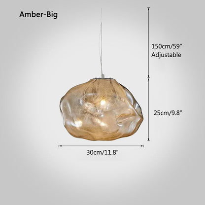 Antizer Light Luxury Cloud Shape Glass Pendant Light