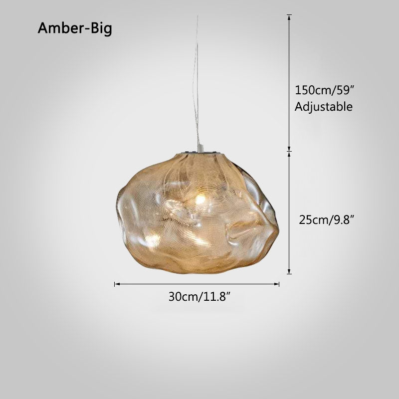 Light Luxury Cloud Glass Pendant Light