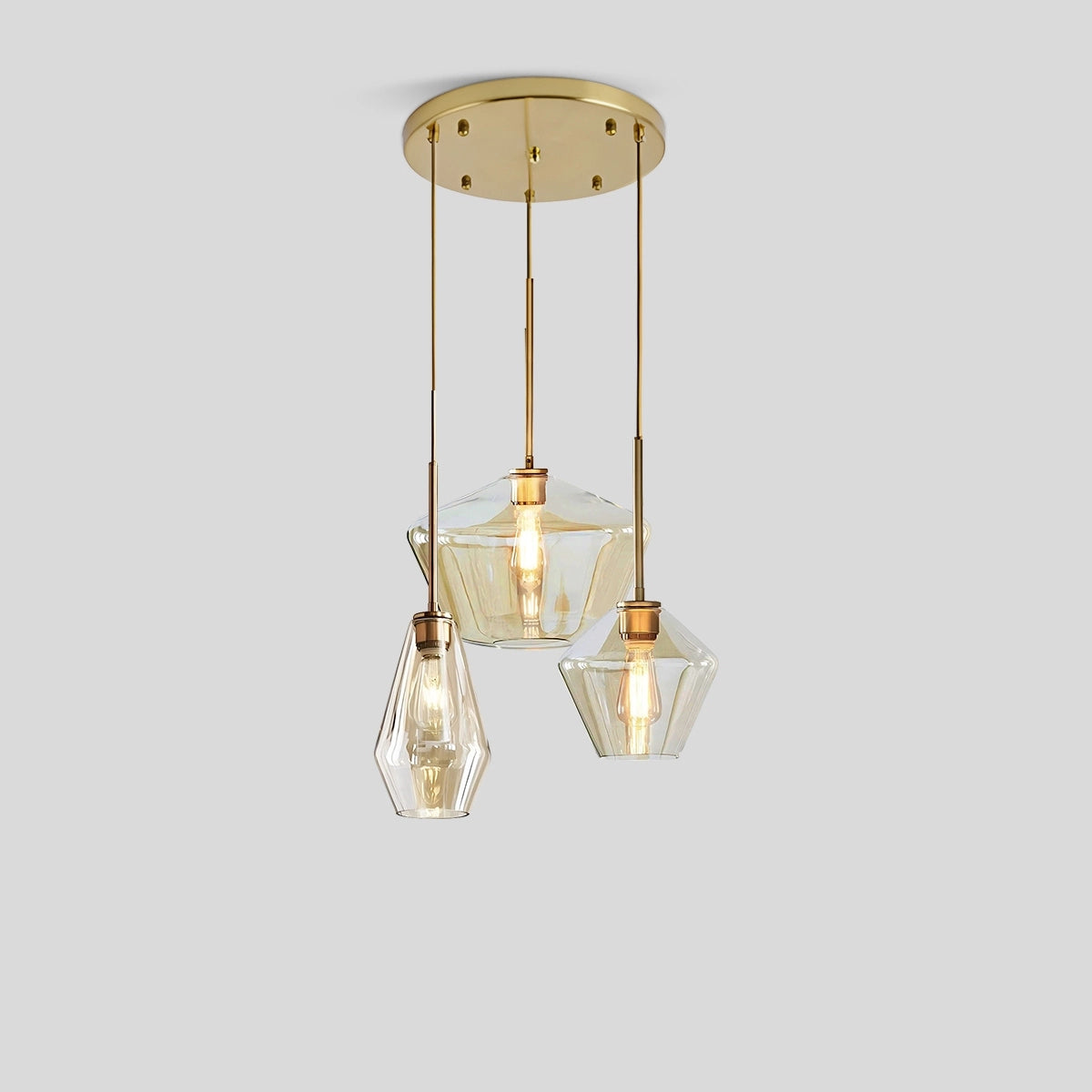 Antizer Hailie Clear Glass Pendant Light for Kitchen