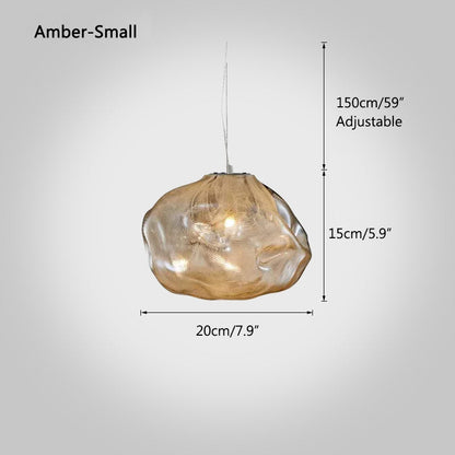 Antizer Light Luxury Cloud Shape Glass Pendant Light