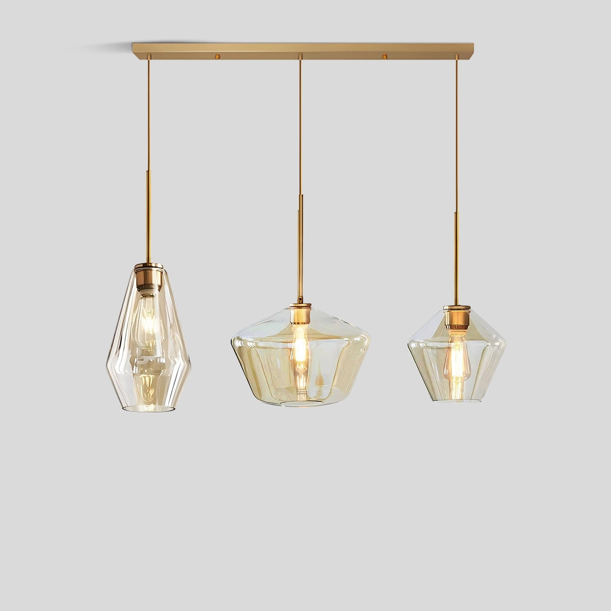 Antizer Hailie Clear Glass Pendant Light for Kitchen
