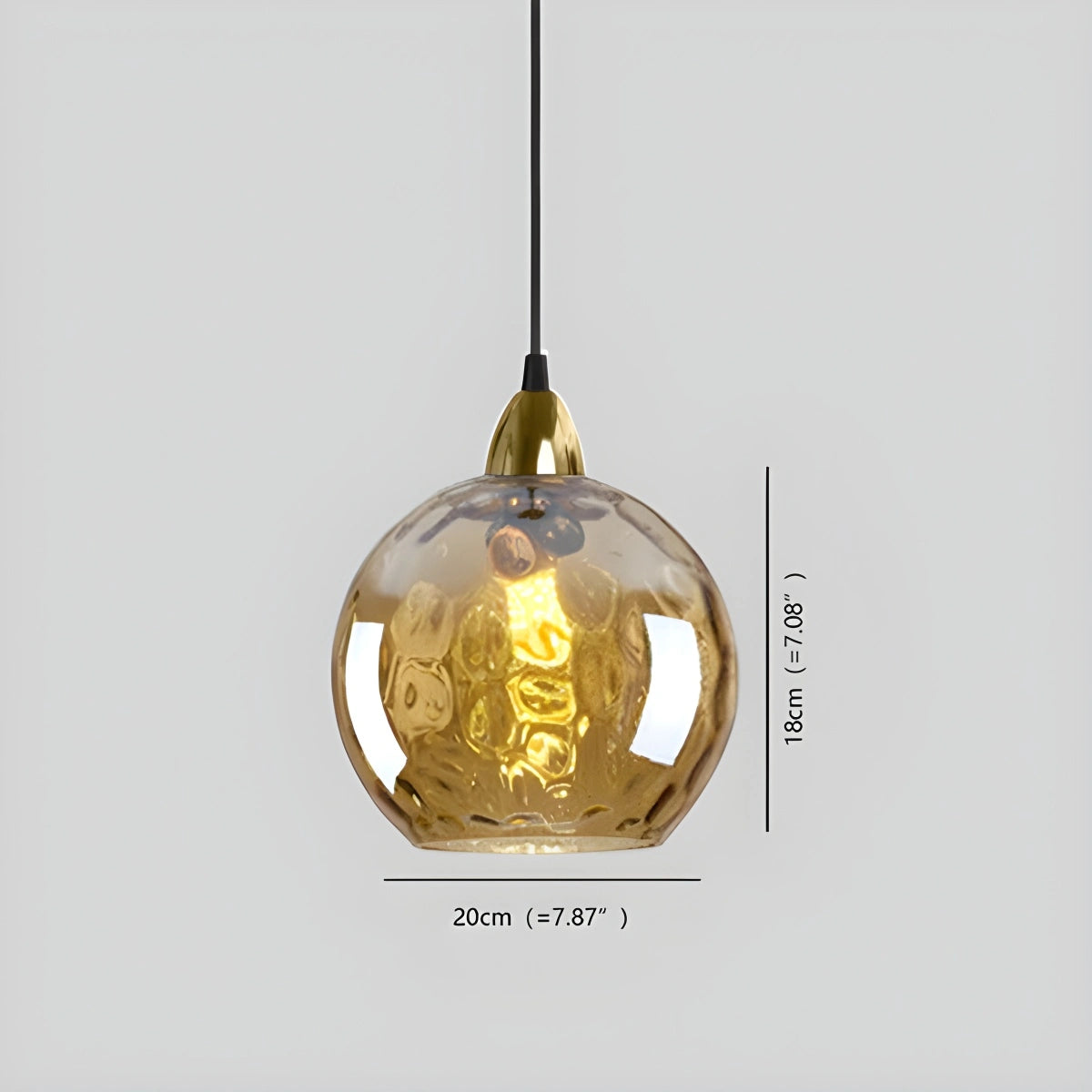 Antizer Colorful Glass Ball Pendant Light for Living Room