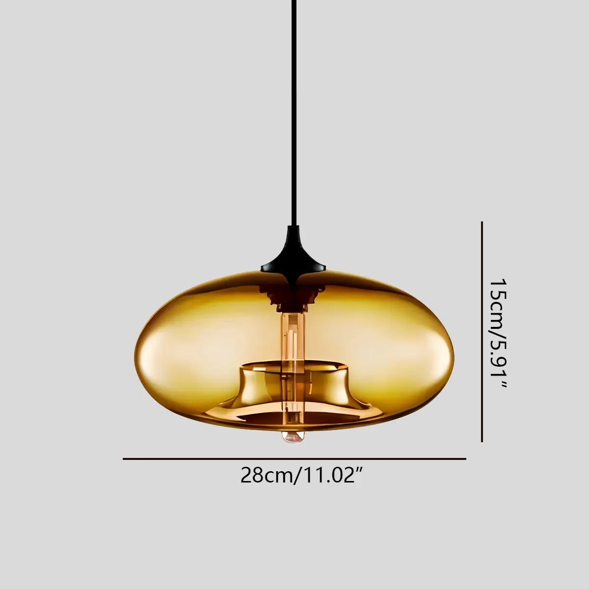 Antizer Colorful Glass Pendant Light for Dining Area