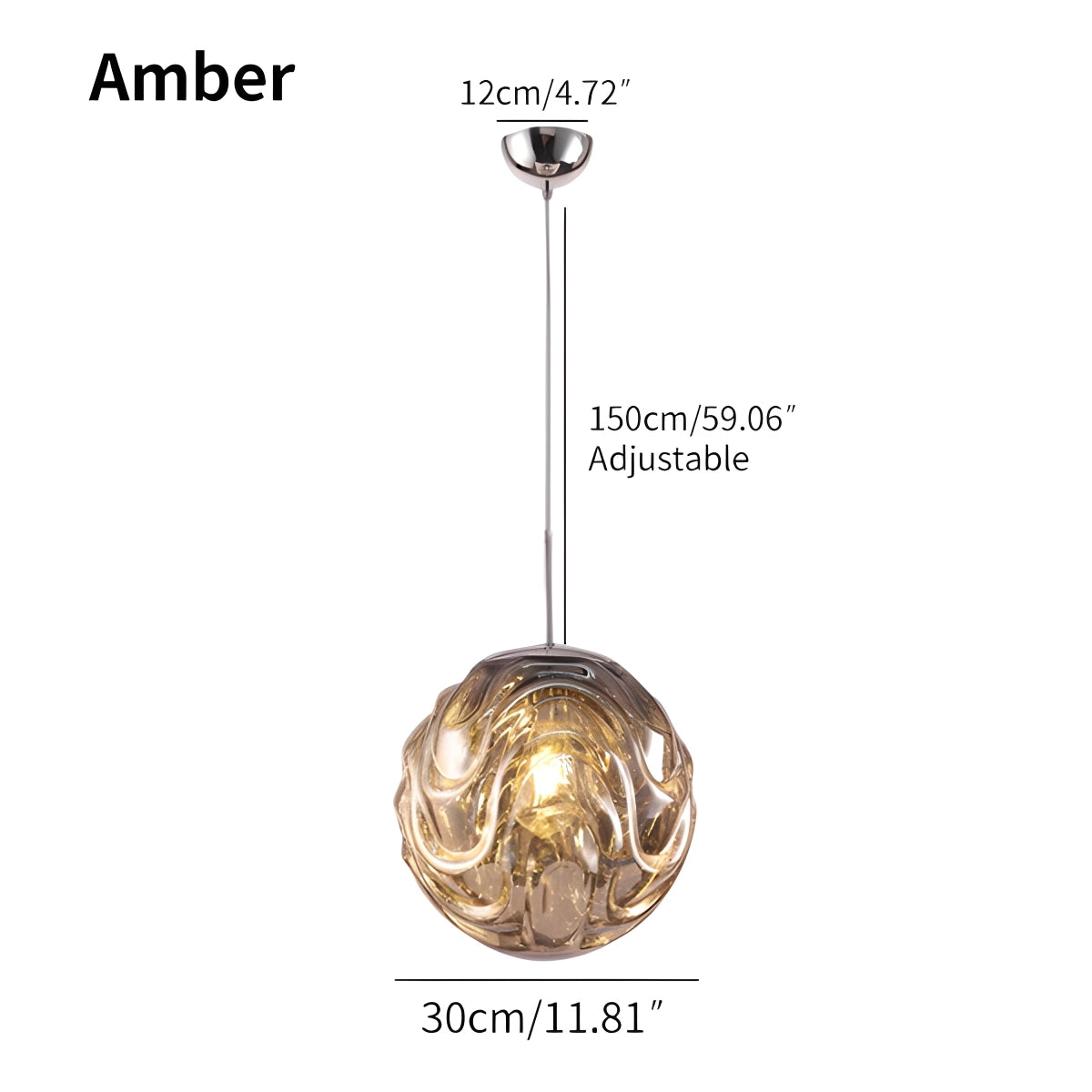 Antizer Modern Sphere Pendant Light for Kitchen Dining Room