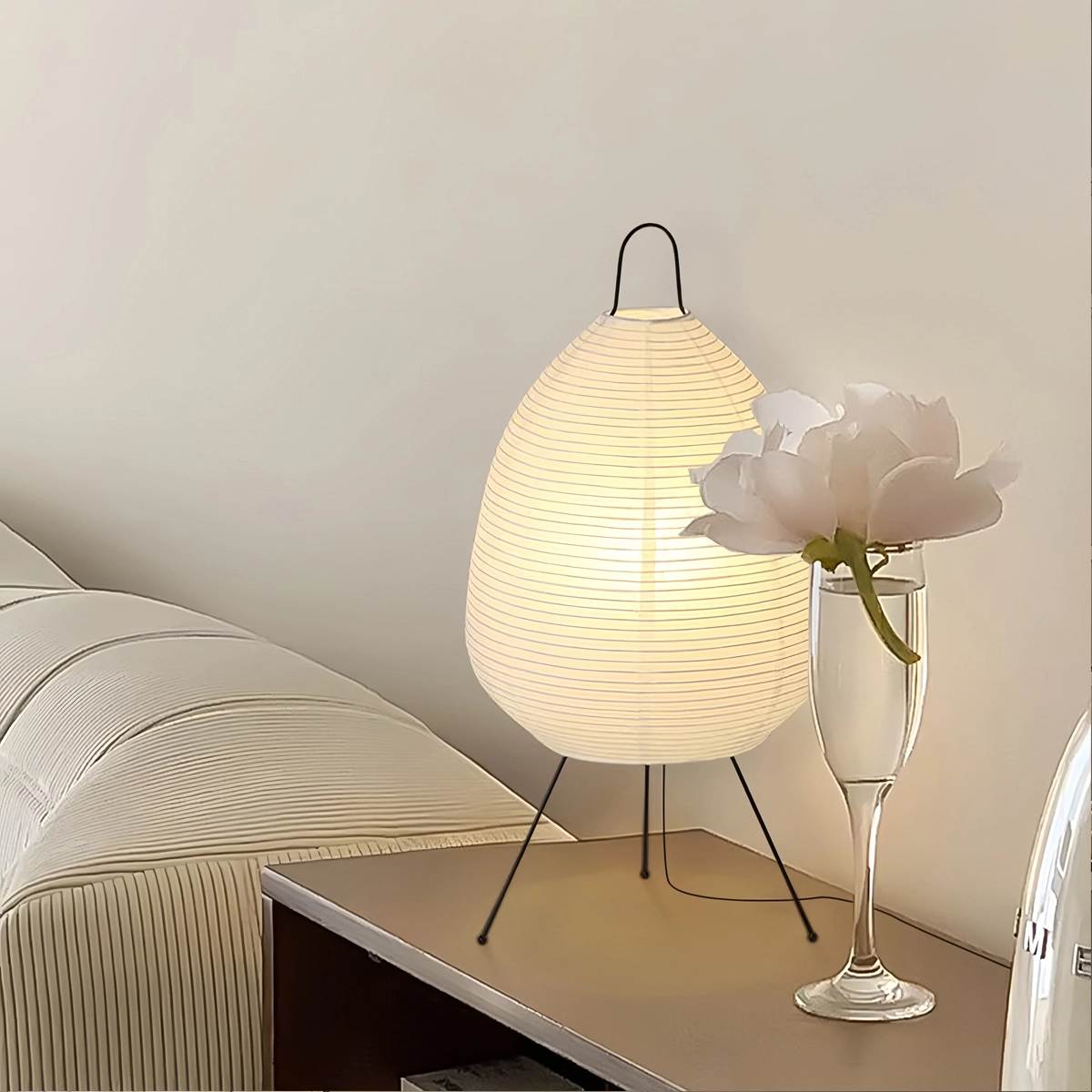 Antiizer Rice Paper Art Floor & Table Lamp