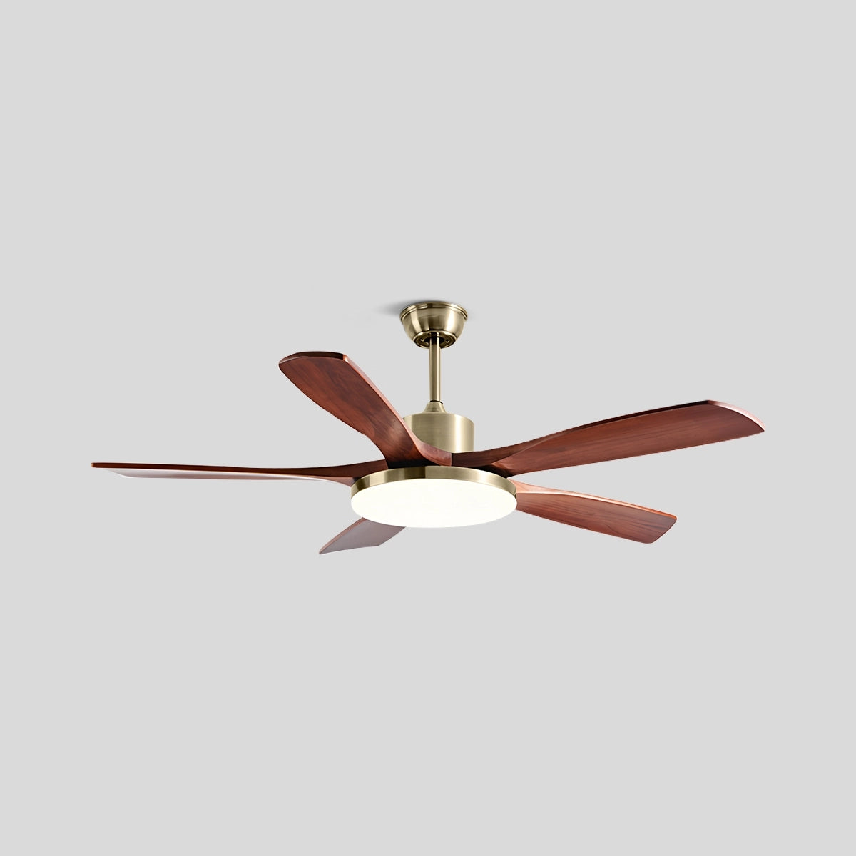 Antizer Solid Wood Ceiling Fan Light for Living Room