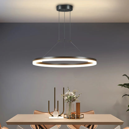 Antizer Circular Led Pendant Light for Living Room Kitchen