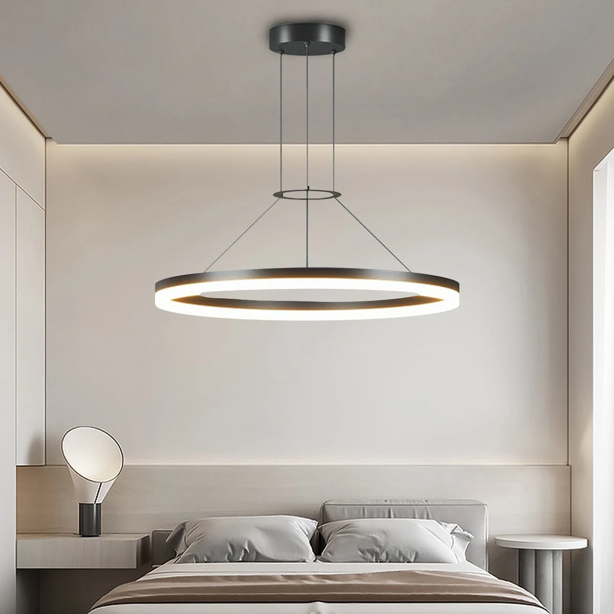 Antizer Circular Led Pendant Light for Living Room Kitchen