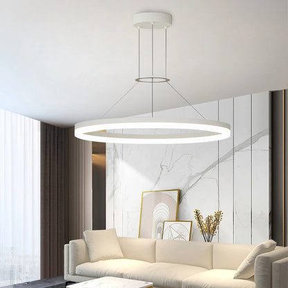 Antizer Circular Led Pendant Light for Living Room Kitchen