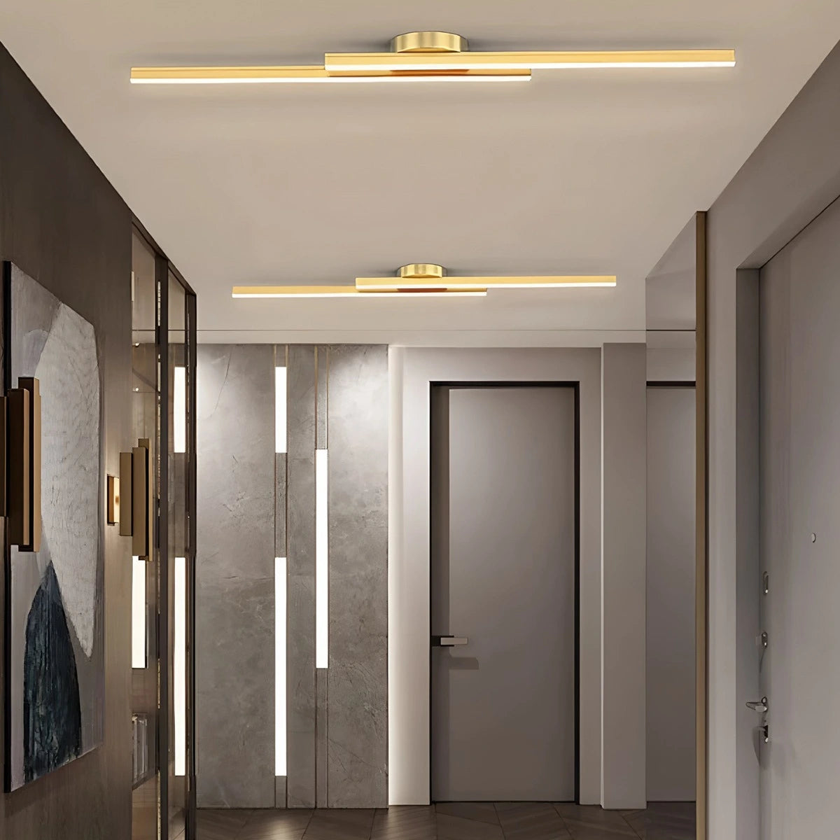 Antizer Simple Linear Ceiling Light for Living Room